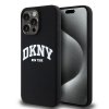 DKNY DKHMP13XSNYACH iPhone 13 Pro Max 6.7 czarny/black hardcase Liquid Silicone White Printed Logo MagSafe